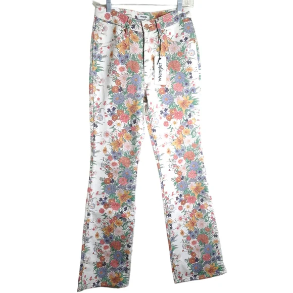 Wrangler Westward 626 Women's Floral Print High Waist Bootcut Jeans Size 29x34 - Picture 4 of 16